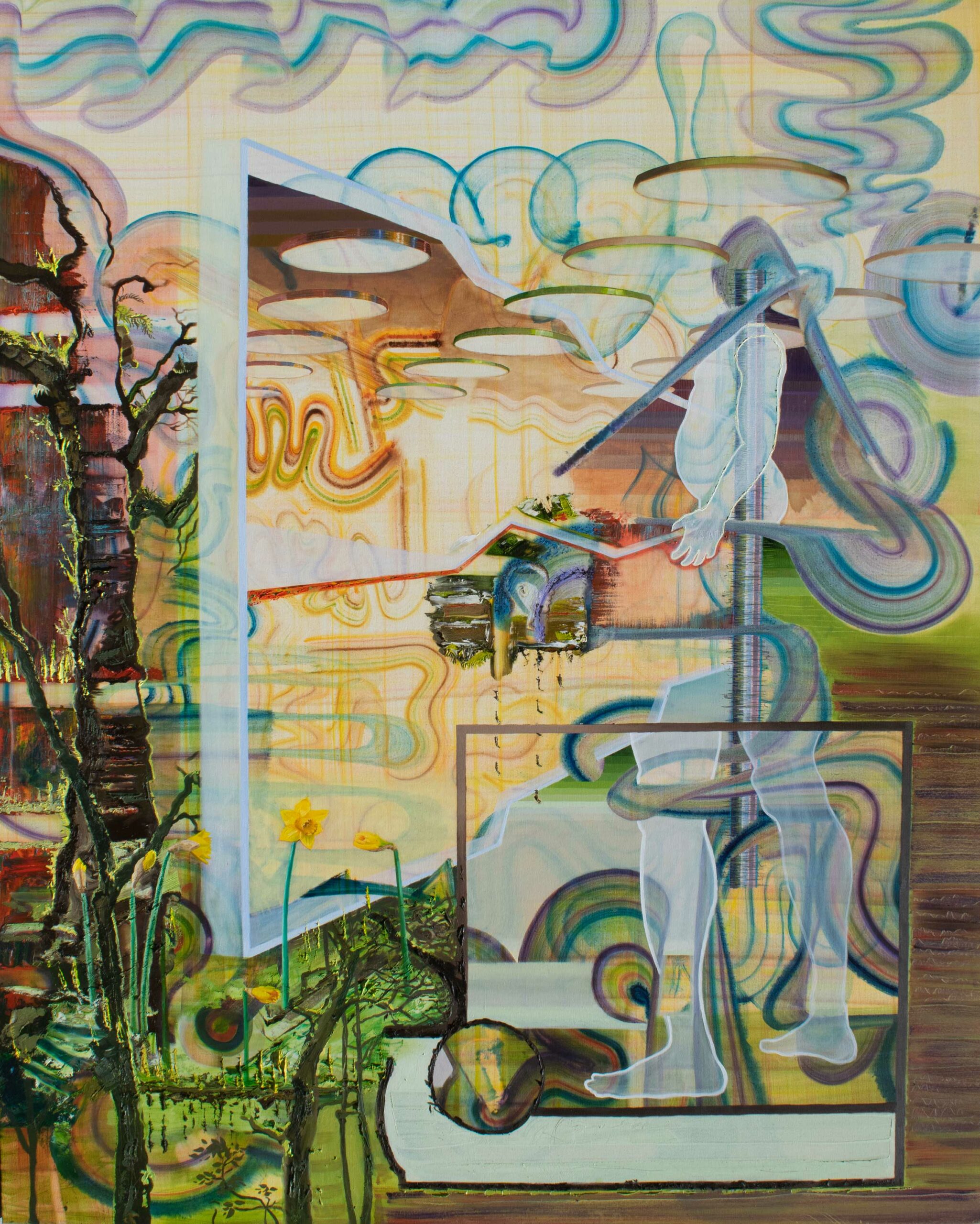 Posthuman,-2023,-oil-on-linen,-200-x-160cm-